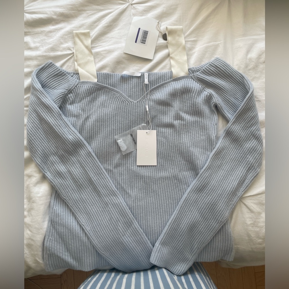 Helmut Lang cashmere sweater (cold shoulder)